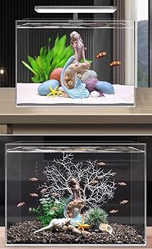 Amazon.co.jp: アクアリウム 水槽 オブジェ 人魚 人形 人魚姫装飾