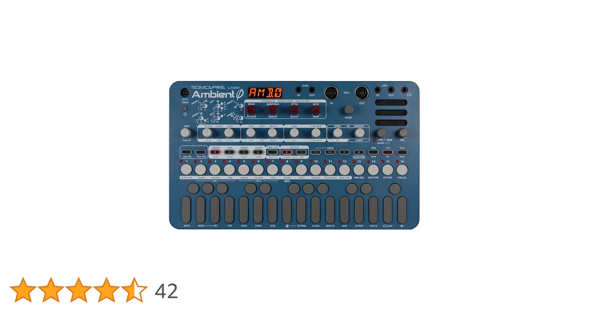 週末特価 Ambient Ø ドローンシンセサイザー 専用decksaver付き 週末