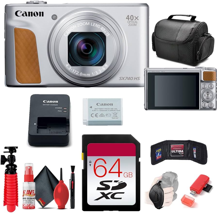 Amazon.com : Canon PowerShot SX740 HS Digital Camera (Silver
