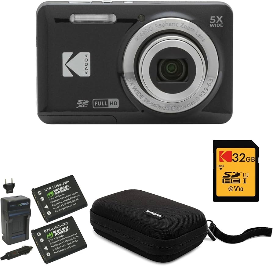 Amazon.com : Kodak PIXPRO Friendly Zoom FZ55 Digital Camera (Black