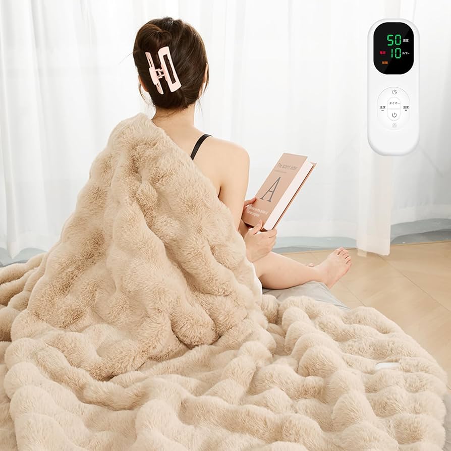Amazon.co.jp : 電気毛布 掛け敷き兼用 タイマー付き 洗える 8段階調整