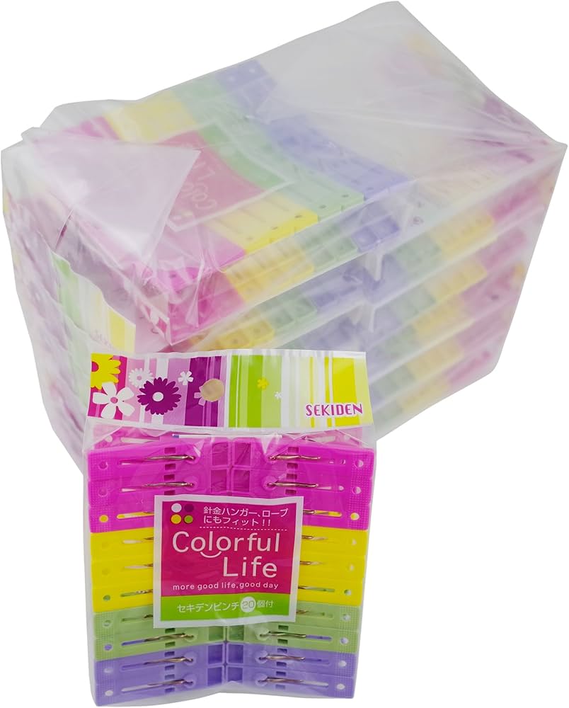 Amazon.co.jp: セキデン 『針金ハンガーに便利な洗濯ばさみ』 セキデン