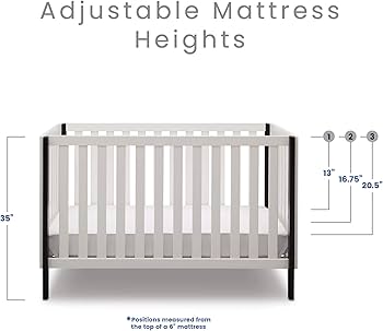 Amazon.com : Delta Children Milo 3-in-1 Convertible Baby Crib