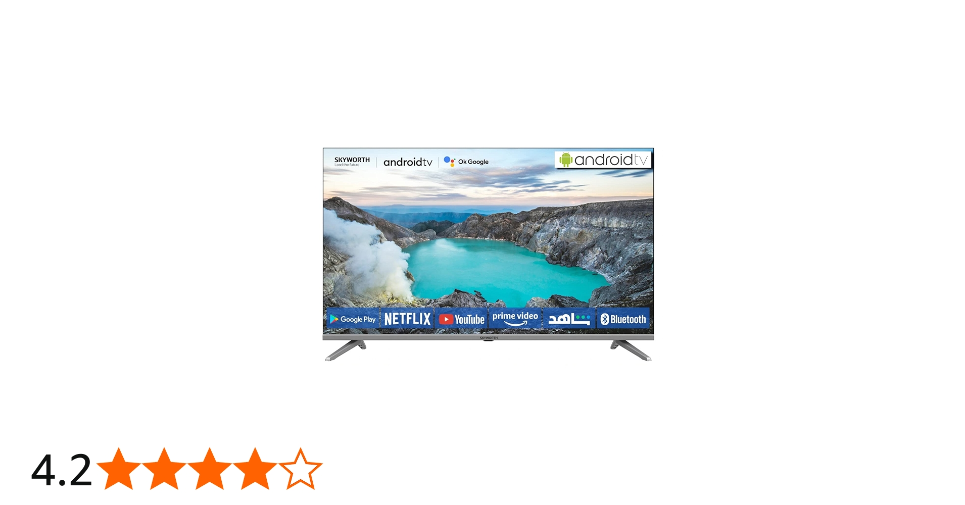 Skyworth 32 Inch TV Google Android 11 HD Smart TV Silver