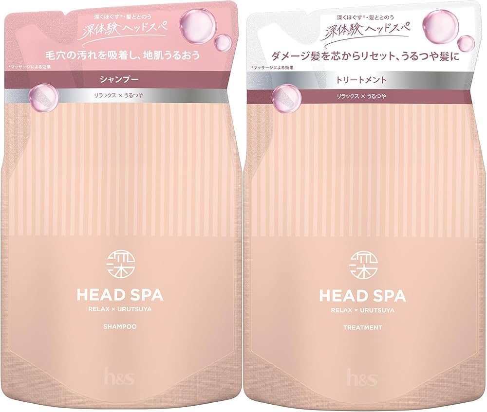 Amazon | h&s深ヘッドスパ シャンプー&トリートメント 350g+350g