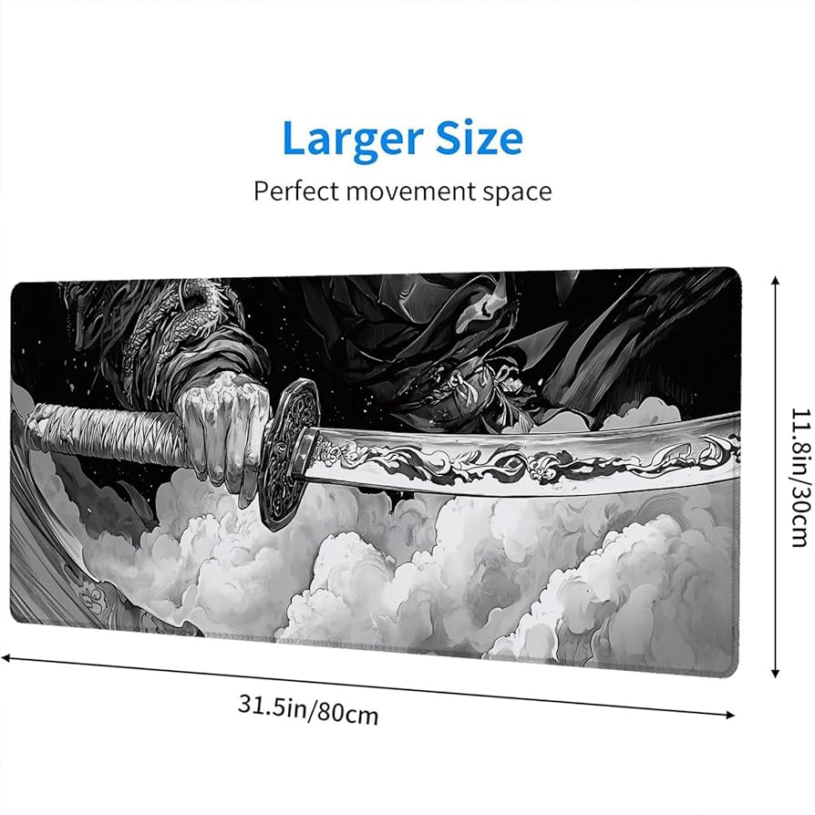 Amazon.com: Katana Gaming Mouse Pad Japanese Samurai Sword Black