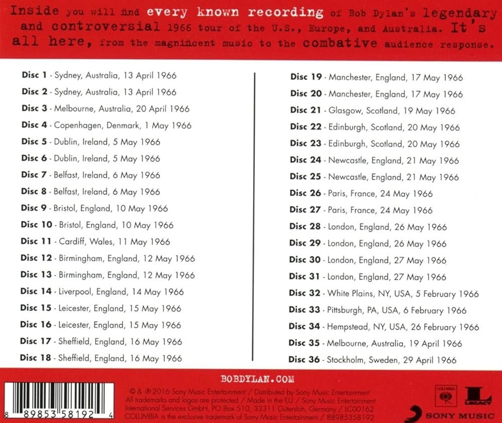 Bob Dylan - The 1966 Live Recordings - Amazon.com Music