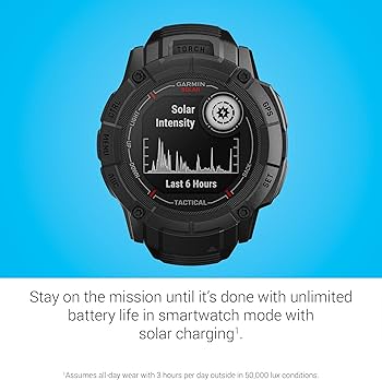 Amazon.com: Garmin Instinct 2X Solar - Tactical Edition, Rugged