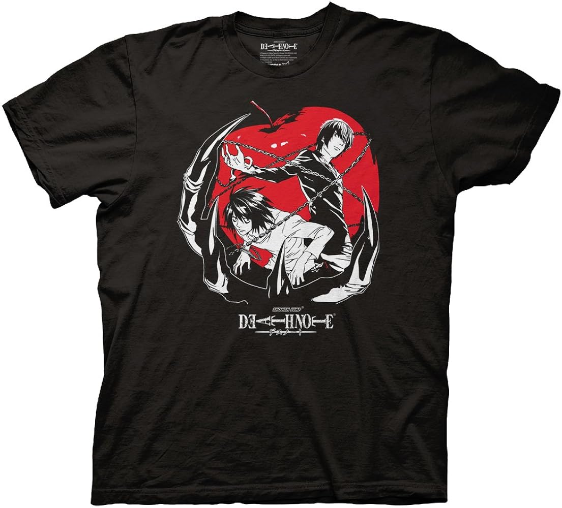 Amazon.com: Ripple Junction Death Note 2 Panels Adult T-Shirt