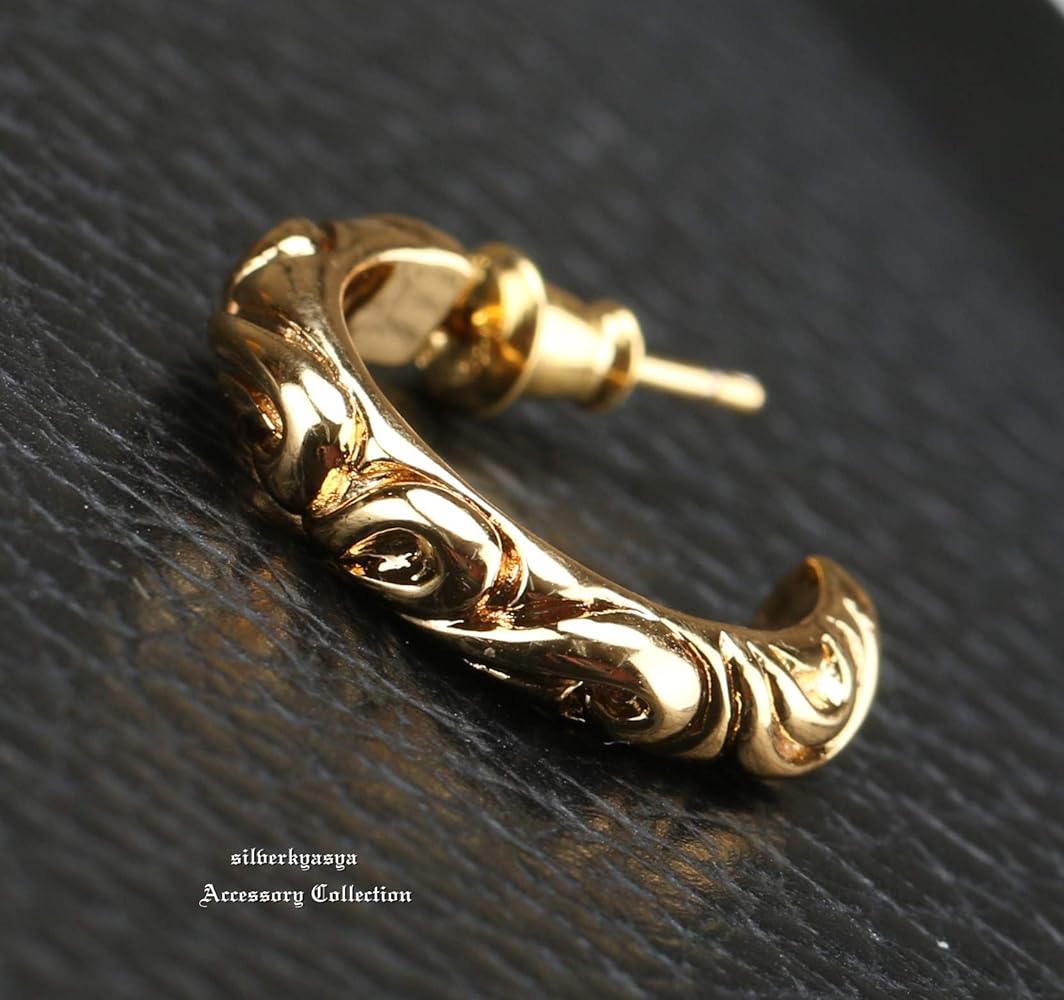 Amazon | 「silverKYASYA」シルバー925素材 22k仕上げ 唐草模様