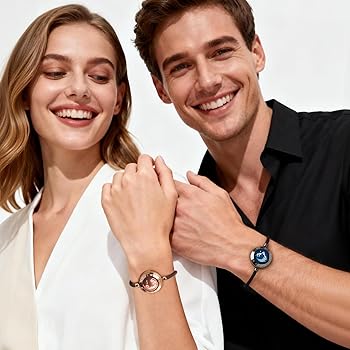 Amazon | [TOTWOO] スマートブレスレット ペア 着信通知·振動機能付き