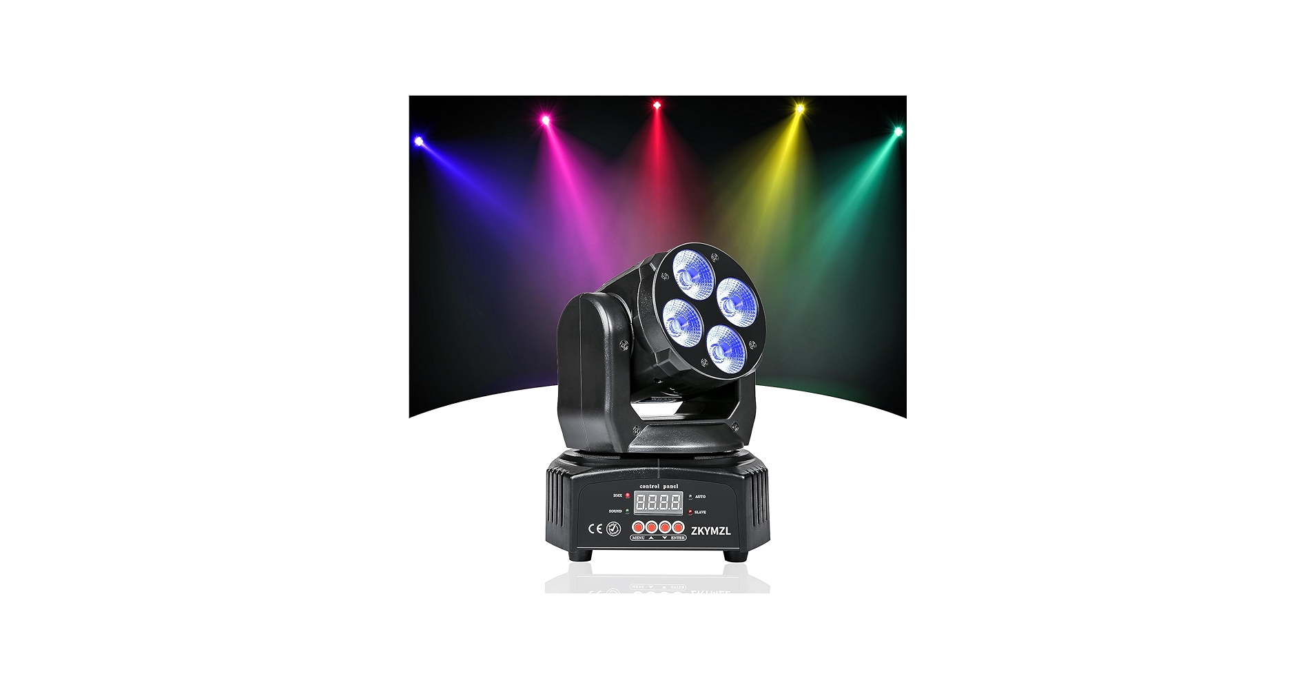 Amazon.com: ZKYMZL RGBWA/UV 6 in 1 LED Stage Lighting Mini 50W