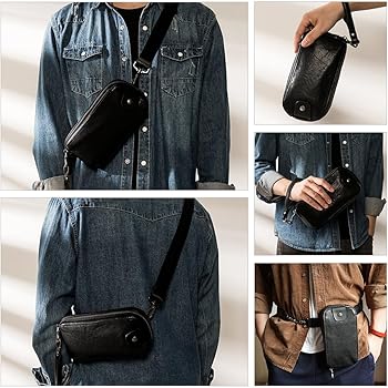 Amazon | [Whatna] 牛 革 ミニワンショルダー メンズ 斜め掛け