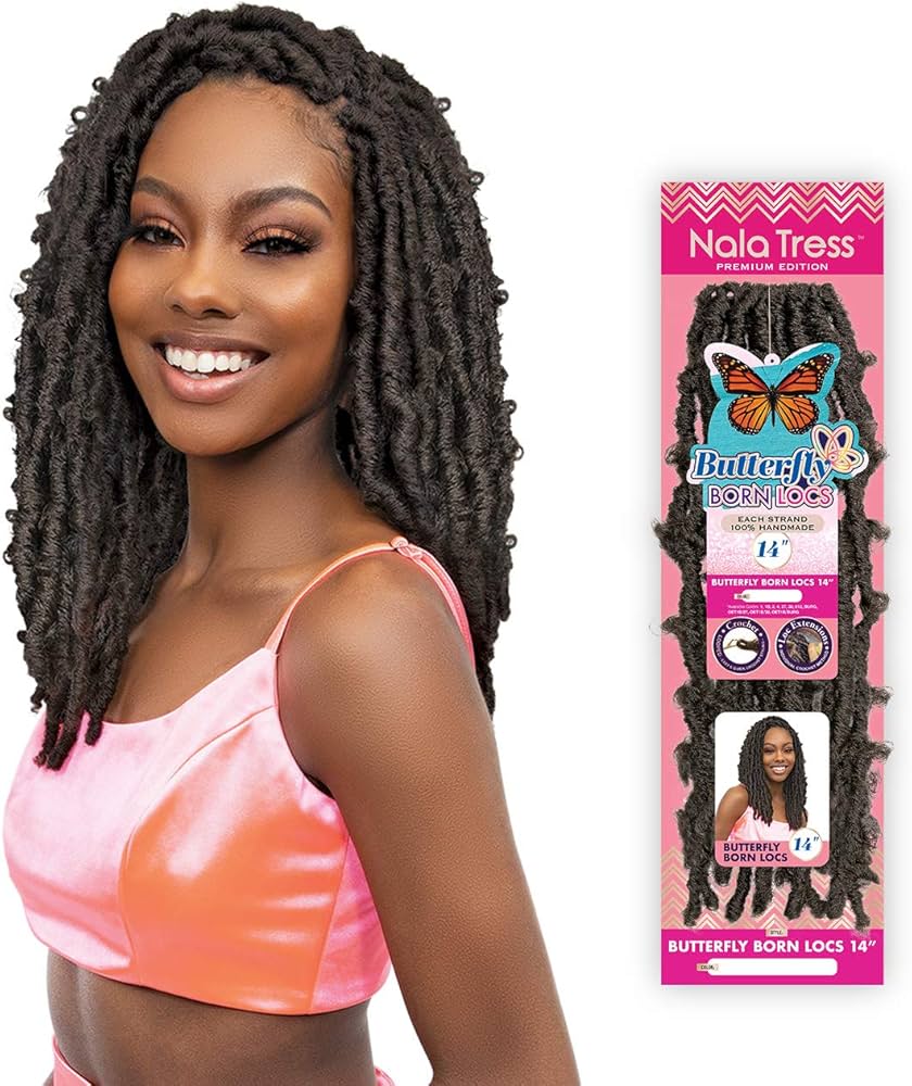 Amazon.com : Janet Collection Crochet Braids Nala Tress Butterfly
