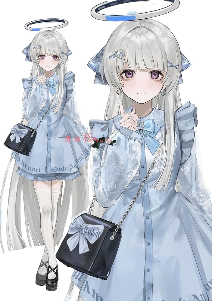 Amazon.co.jp: [漫落桜] ブルーアーカイブ ブルアカ 生塩ノアウィッグ