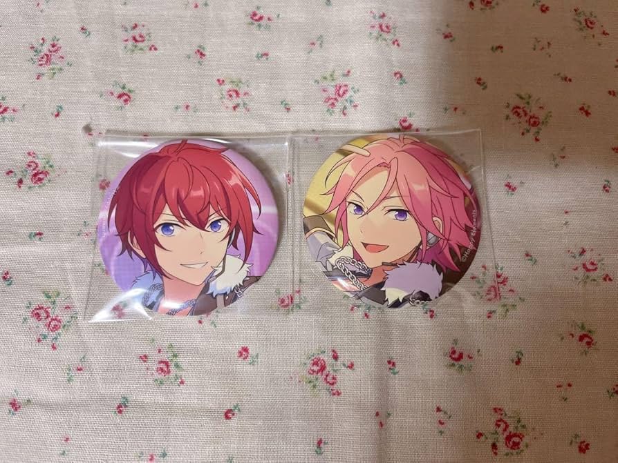 Amazon.co.jp: あんスタ 朱桜司 桜河こはく フィーチャー 缶バッジ