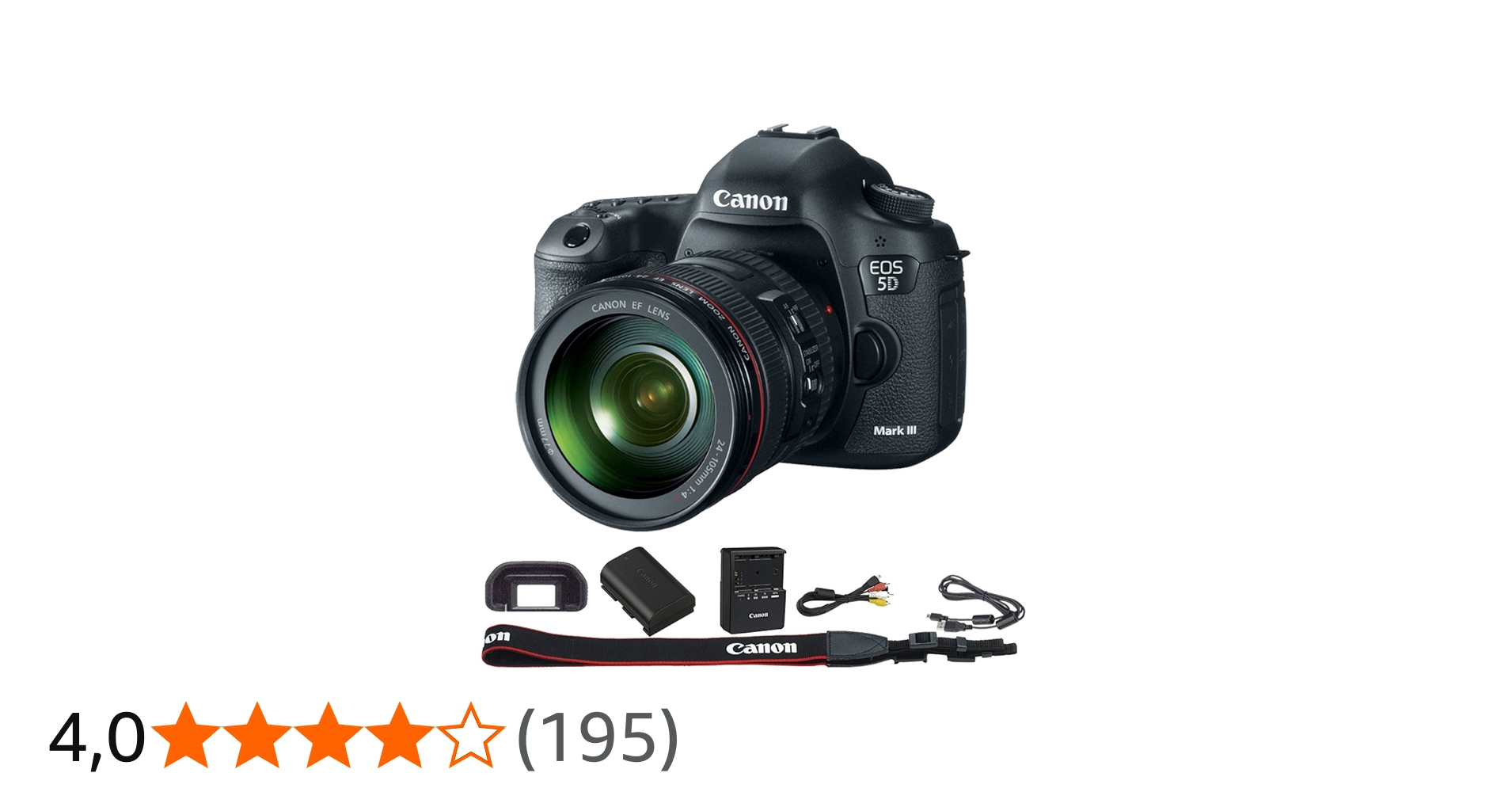 Canon Câmera EOS 5D Mark III 22,3 MP Full Frame CMOS Digital SLR