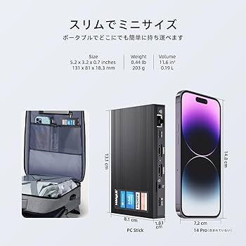 Amazon.co.jp: HiMeLE Quieter3C WiFi5ファンレスミニPC Windows 11