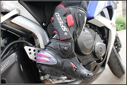 Amazon.co.jp: バイク靴 レーシングブーツ プロテクトスポーツブーツ