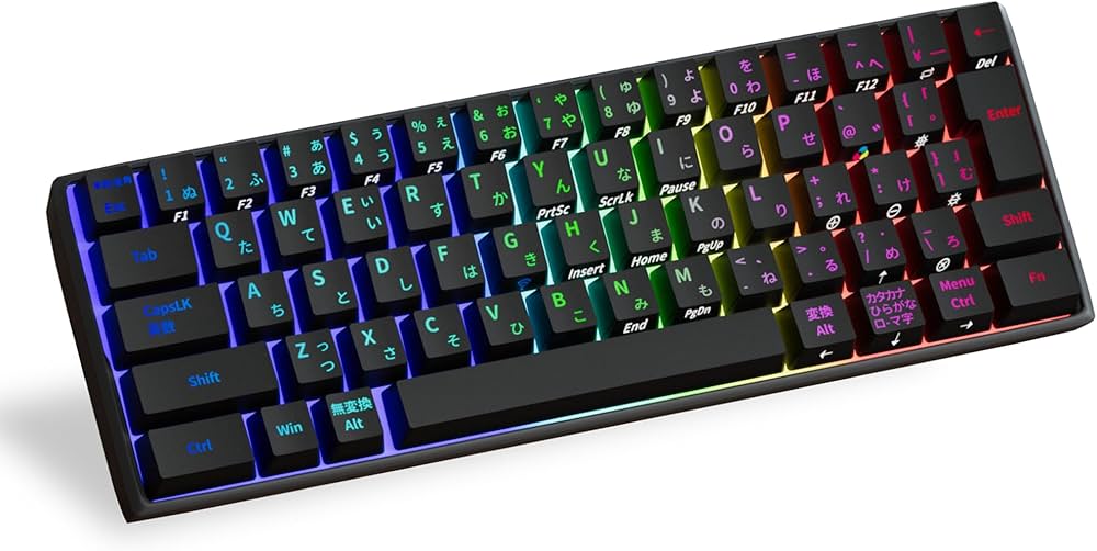 Amazon | KIMOCA メカニカルキーボード 日本語配列 キーボード 機械式
