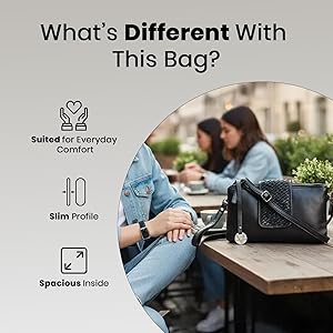 VILENCA HOLLAND Genuine Leather Crossbody Sling Bags for Women