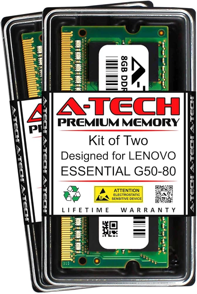 Amazon.com: A-Tech 16GB (2 x 8GB) RAM for Lenovo Essential G50-80