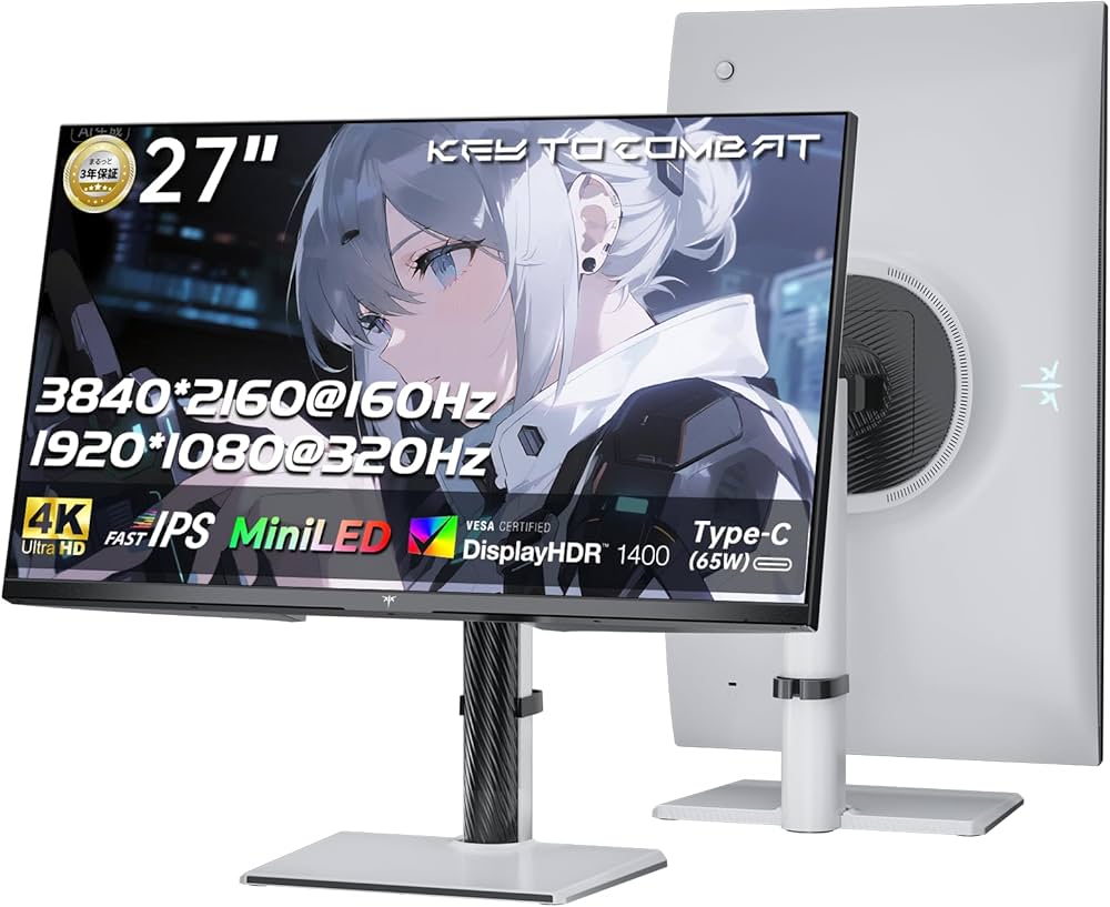 Amazon.co.jp: KEY TO COMBAT 27インチ QD-MiniLED 4K UHD 量子ドット
