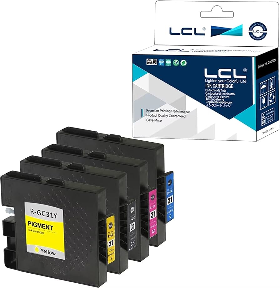 Amazon.co.jp: LCL RICOH用 リコー用 GC-31 GC31 GC31K GC31C GC31M