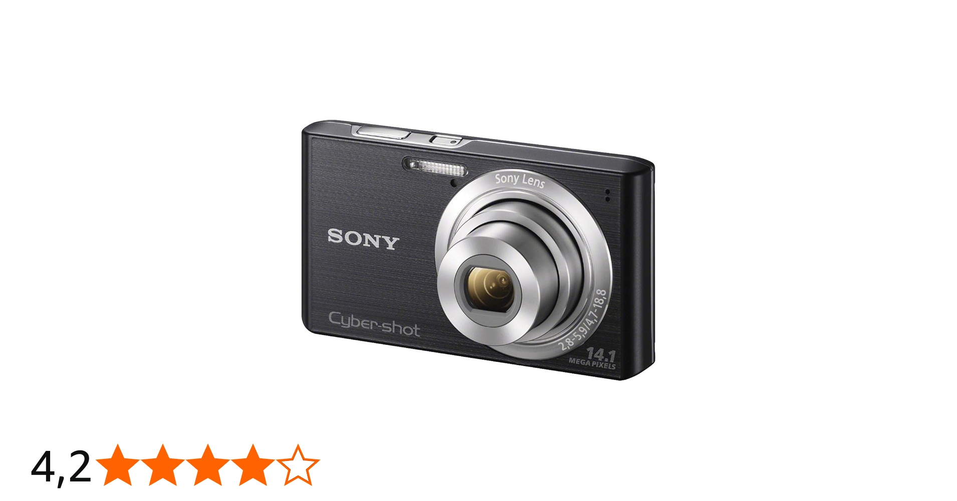 Sony Câmera digital Cyber-shot DSC-W610 de 14,1 MP com zoom óptico