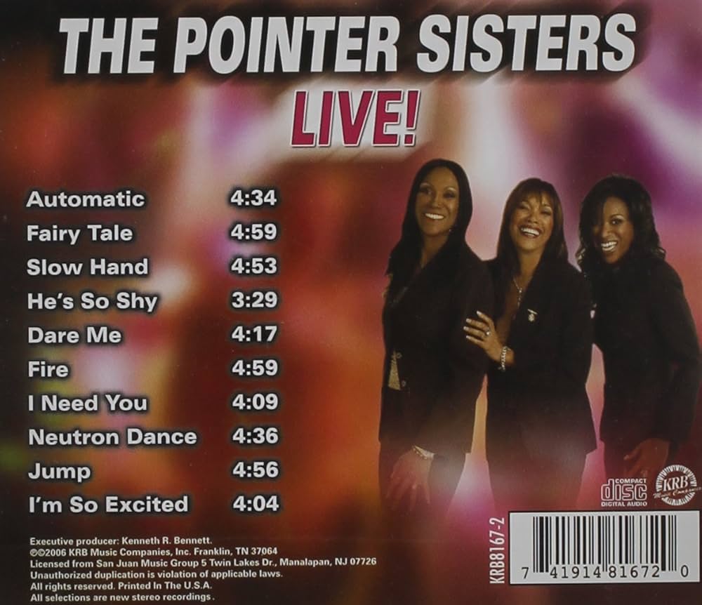Pointer Sisters Live - Amazon.com Music