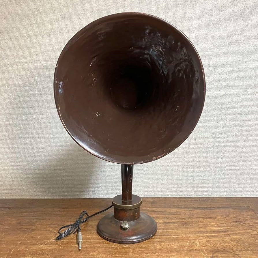 Amazon.co.jp: ラッパ ホーンスピーカー アンティーク 蓄音機 ラジオ