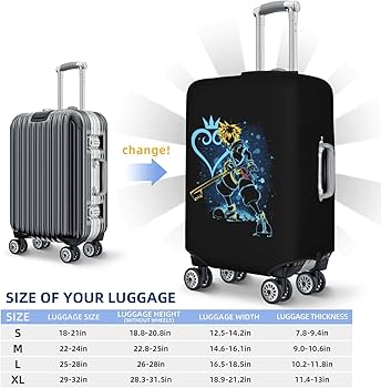 Amazon.co.jp: スーツケースカバー キングダムハーツ キャリーケース