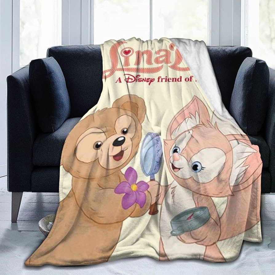 Amazon.co.jp: ダッフィー フレンズ リーナベル ブランケット 毛布