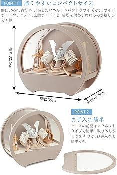 Amazon | 人形屋ホンポ 2026年製 五月人形 コンパクト 兜ケース飾り 兜