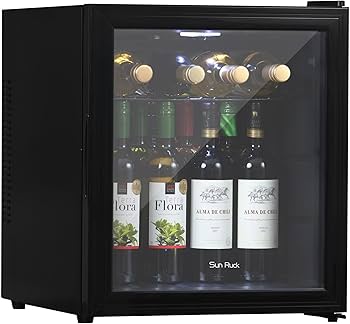 Amazon.co.jp: SunRuck ワインセラー 小型 縦置き 16本収納 強化ガラス