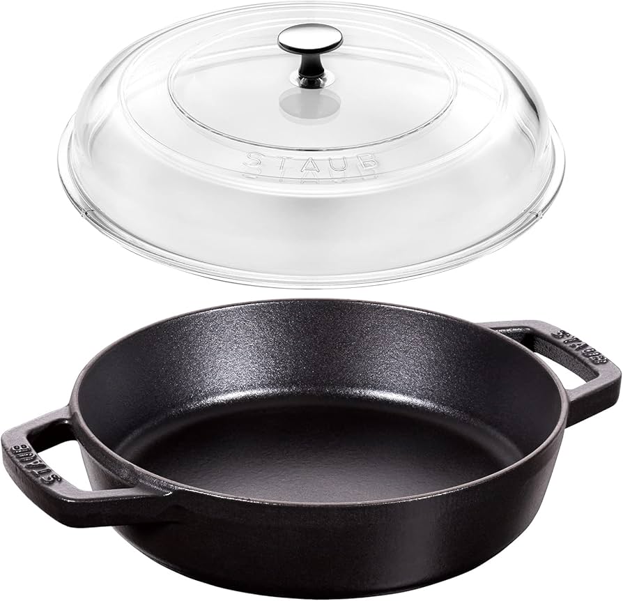 Amazon｜staub ストウブ 「 両手フライパン ブラック 20cm