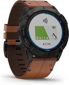 Amazon.co.jp: ガーミン fenix6X Sapphire Black DLC Leather band 小