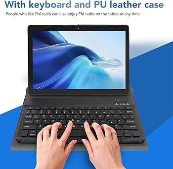 Amazon.co.jp: キーボード付きタブレット、10.1インチタブレット4GB