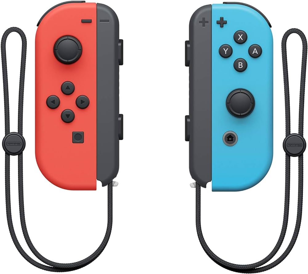 Amazon.com: Nintendo Joy-Con (L/R) - Neon Red/Neon Blue : Video Games