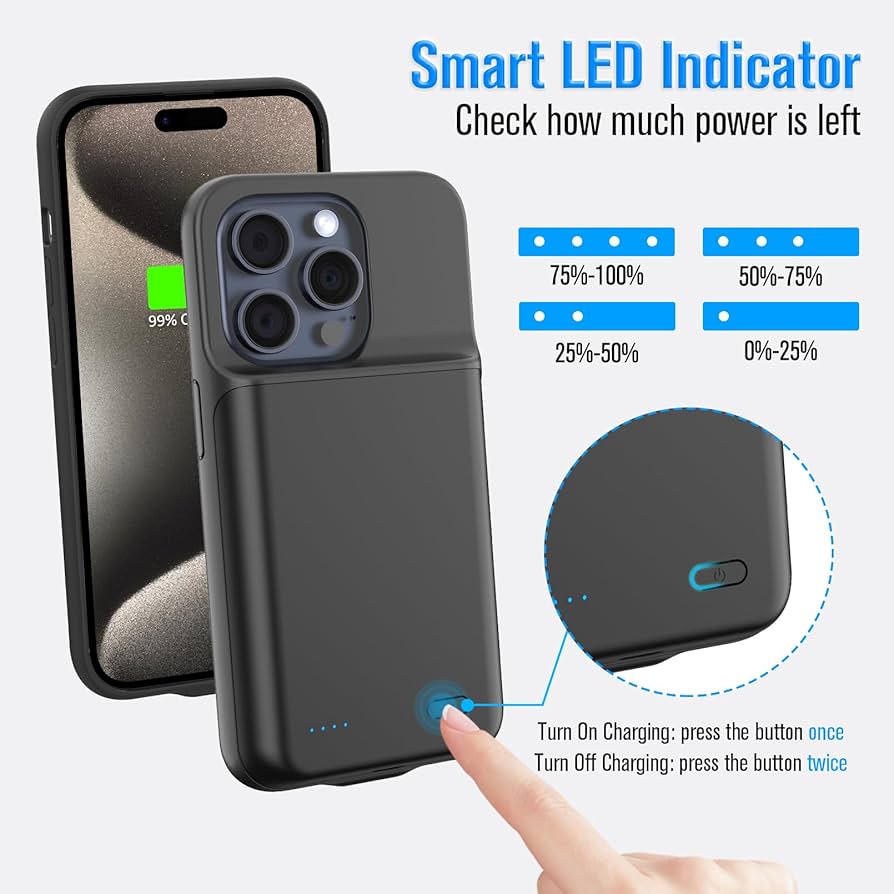 Amazon.com: DOKYW Charging Case for iPhone 15 Pro Max, Real
