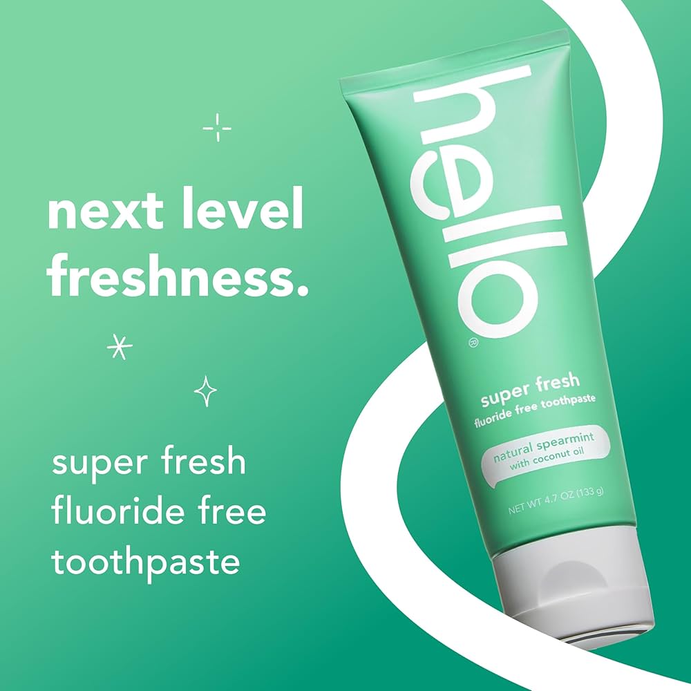 Amazon.com : Hello Super Fresh Fluoride Free Toothpaste