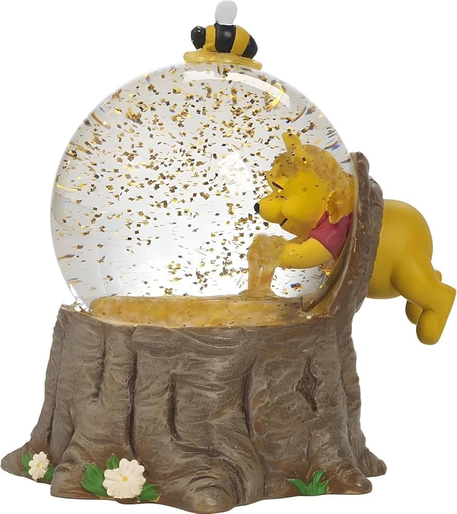Amazon.com: Pooh Bear Musical Snow Globe Collectible Honey Scene