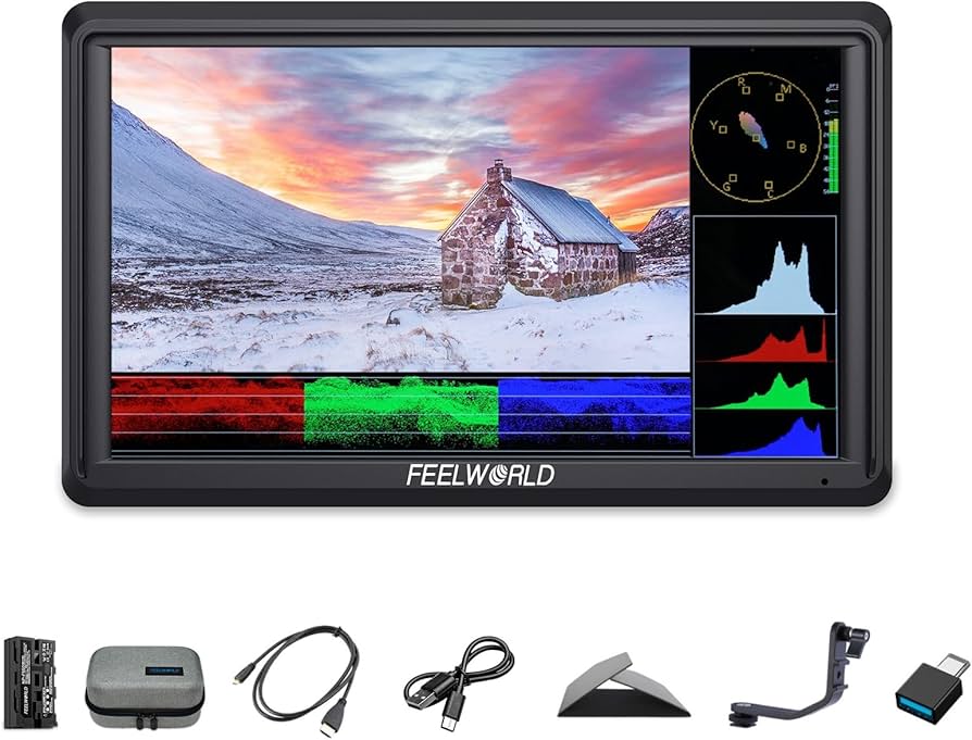 Amazon.com : FEELWORLD FW568V3 Video Camera Monitor 6 Inch 4K HDMI