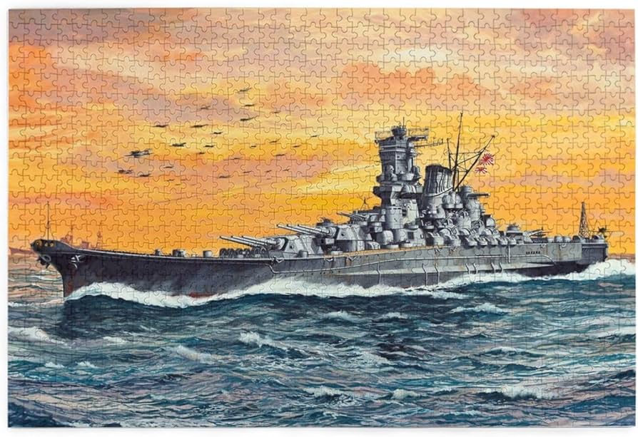 パズル1000ピース 艦これ 大和 (50x75cm) フレーム入り完成品 パズル