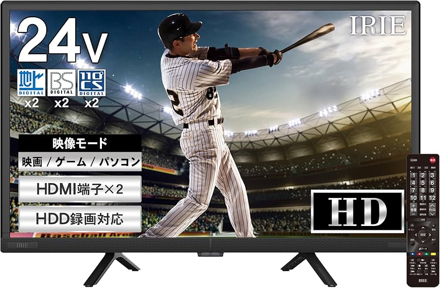 Amazon | テレビ 24型 ダブルチューナー ハイビジョン HD 番組録画対応