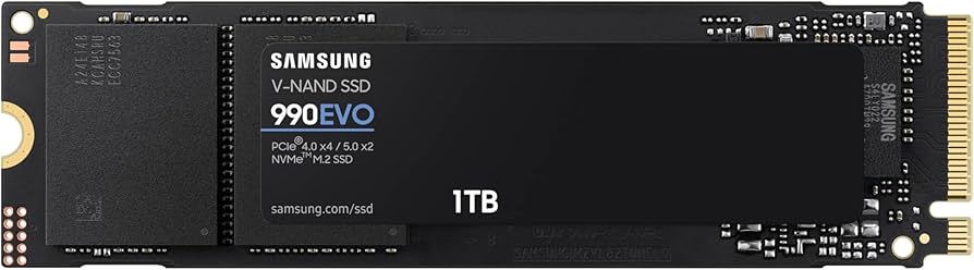 SSD Samsung 990 EVO - 1TB, NVMe, M.2 2280, Leitura até 5000MB/s