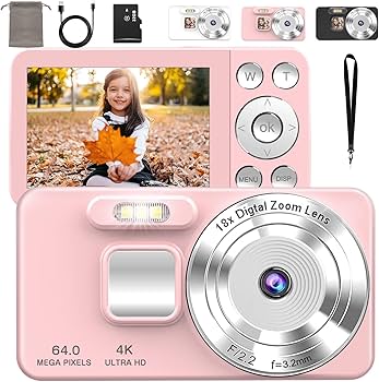 Amazon | QZT デジタルカメラ 4K デジカ 6400万画素 OTG対応 スマホ