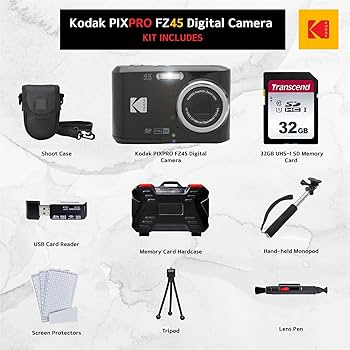 Amazon | Kodak (コダック) PIXPRO FZ45 デジタルカメラ 32GB メモリー