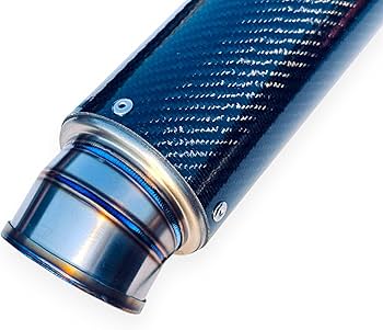 Amazon | 汎用! 60.5MM チタン カーボン TI CARBON サイレンサー