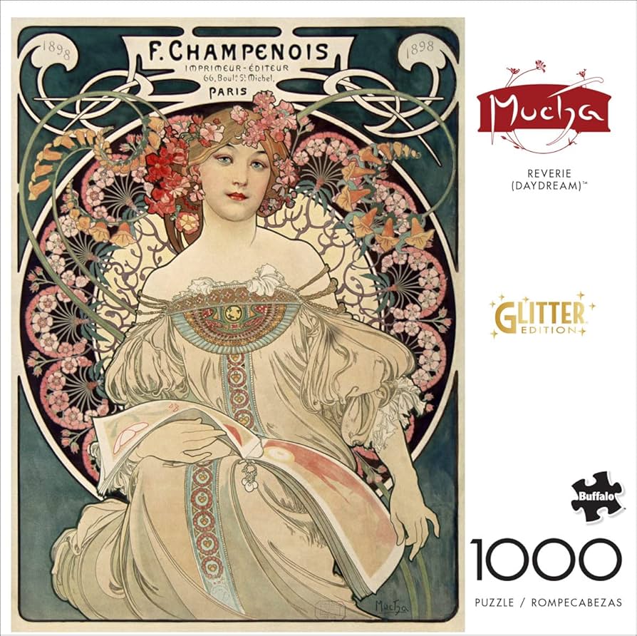 Amazon.com: Buffalo Games - Alphonse Mucha - Reverie (Daydream